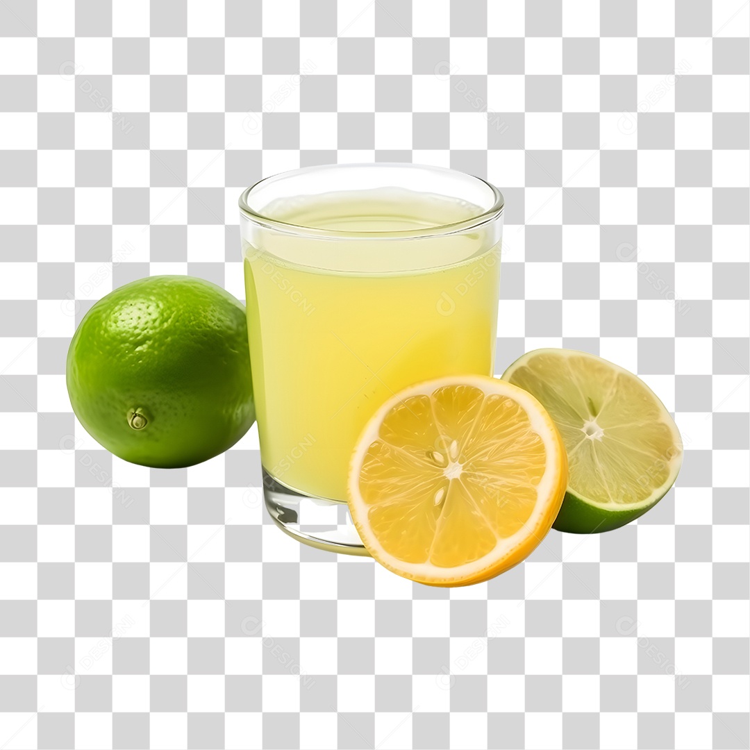 Copo de suco de limão PNG Transparente