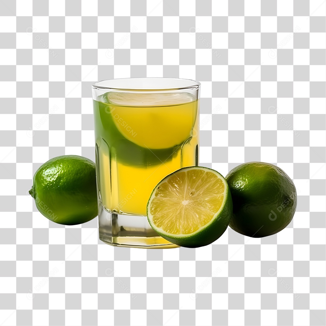 Copo de suco de limão PNG Transparente