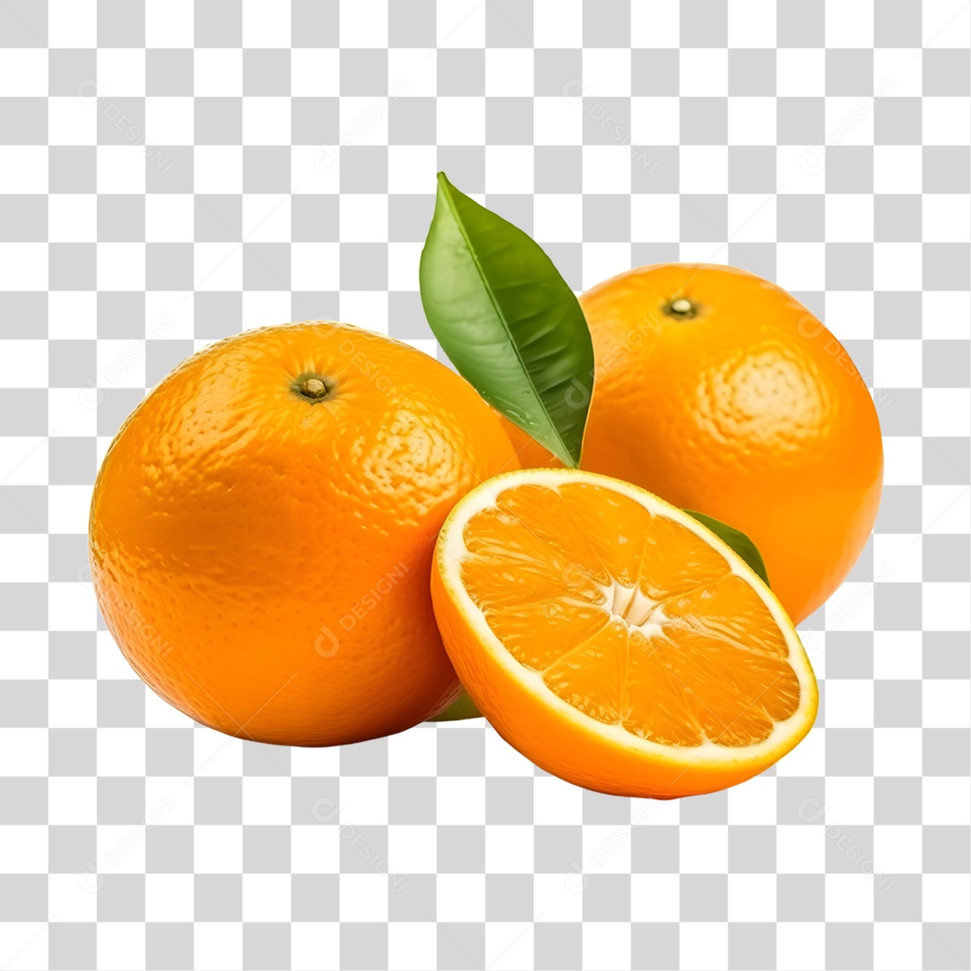 Laranjas frescas e maduras PNG Transparente