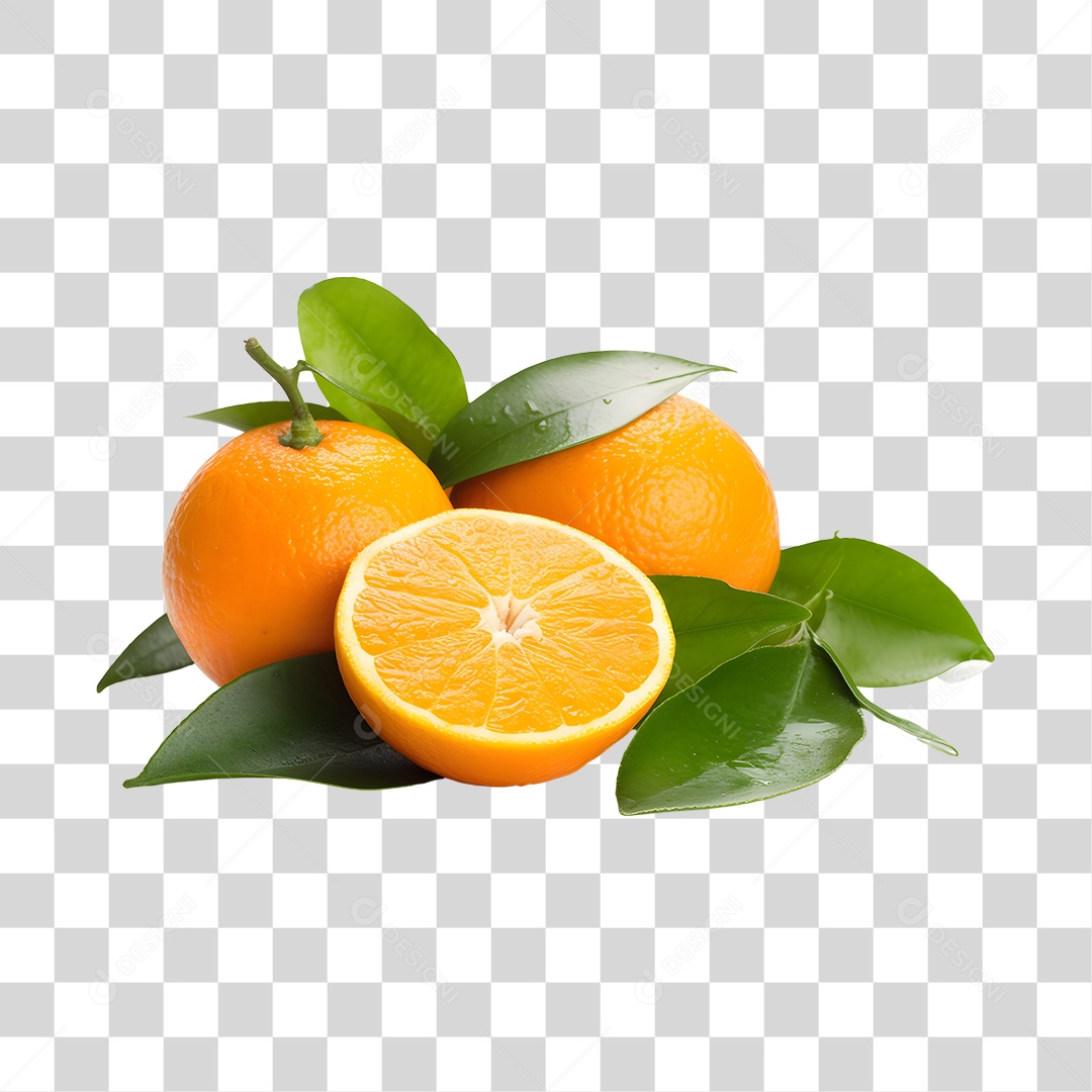 Laranjas frescas e maduras PNG Transparente