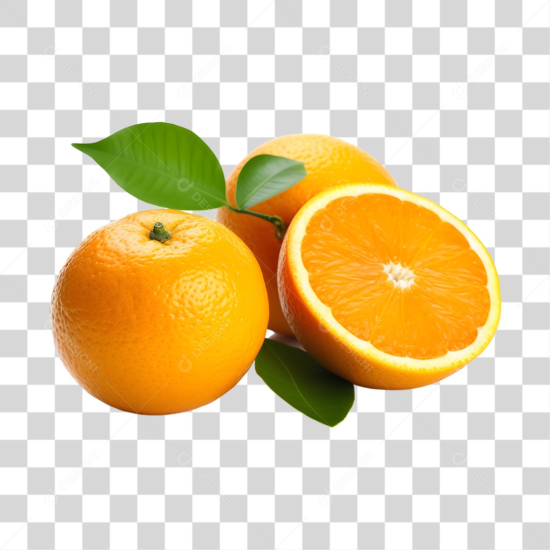 Laranjas frescas e maduras PNG Transparente