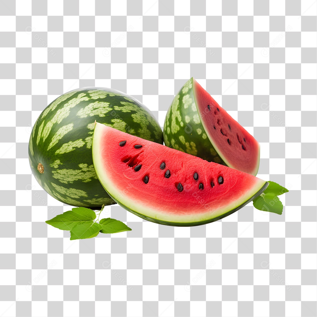 Melancia fresca e maduras PNG Transparente