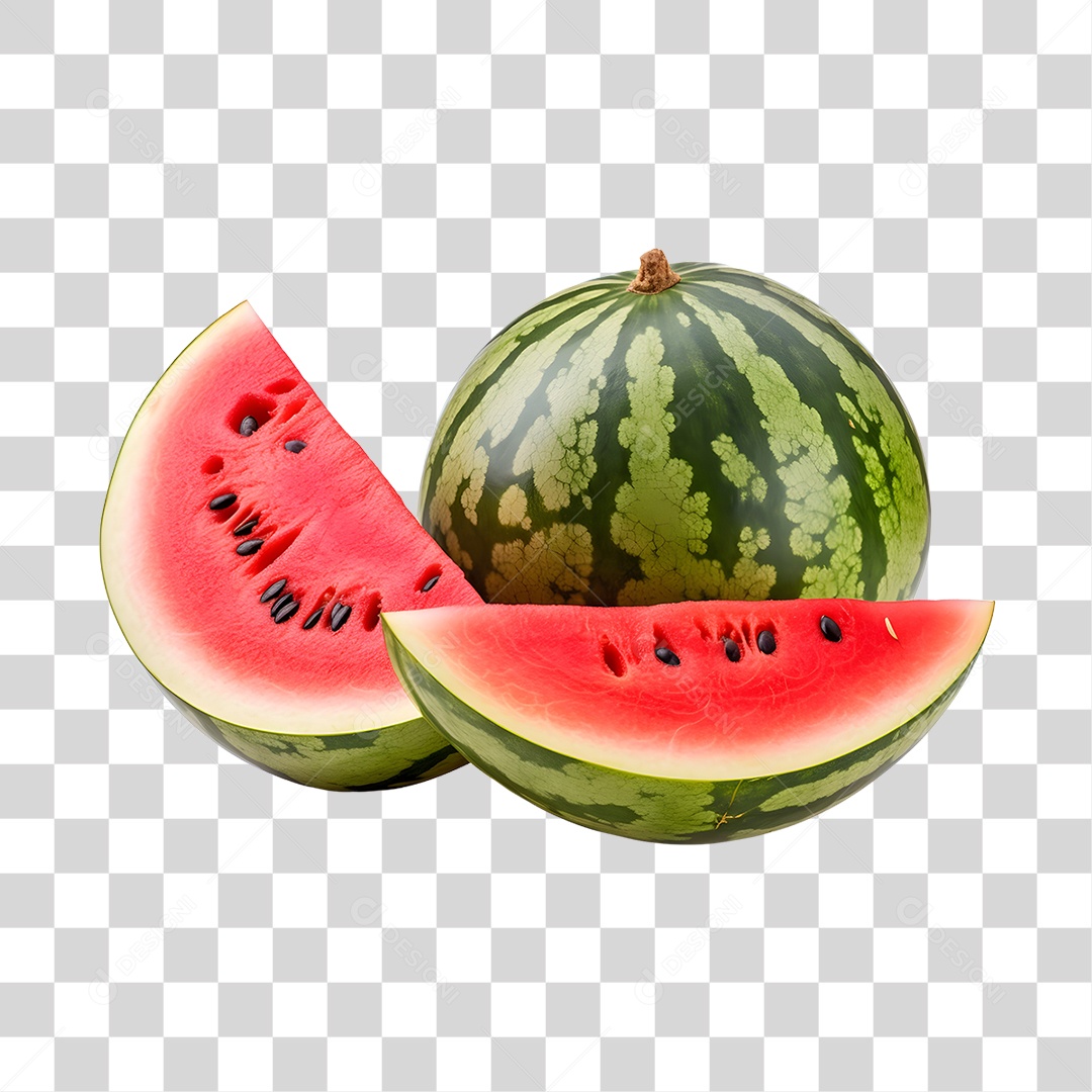 Melancia Fresca e Maduras PNG Transparente
