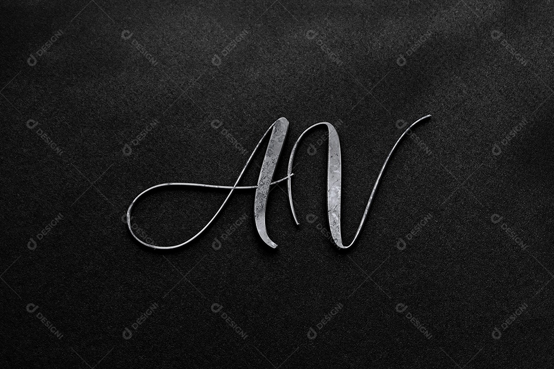 Mockup AV Cinza Fundo Preto PSD