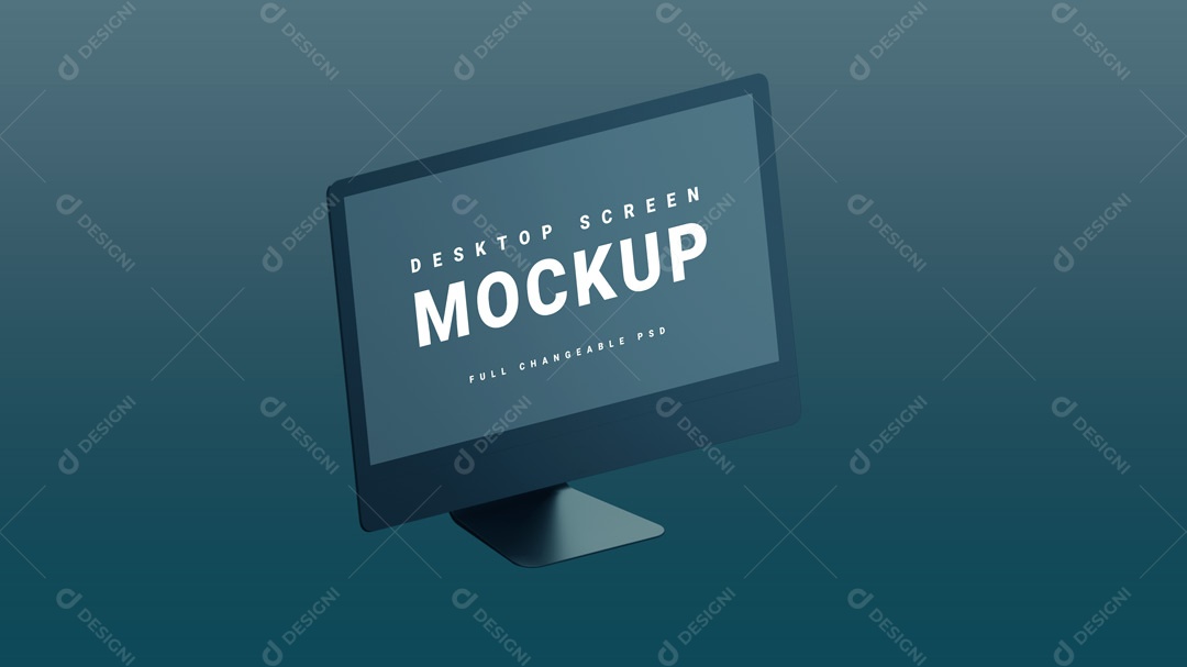Mockup Tela De Computador Desktop Screen PSD