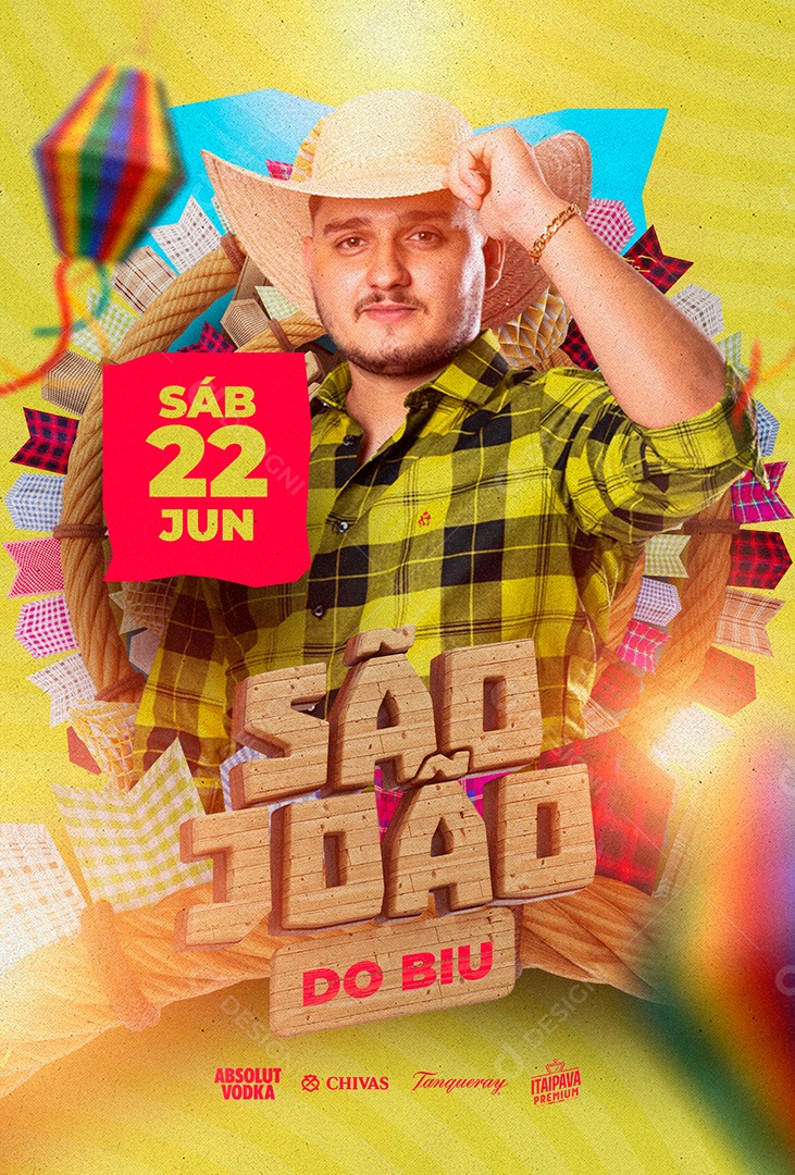 São João Do Biu Flyer Biu Do Piseiro Social Media PSD Editável