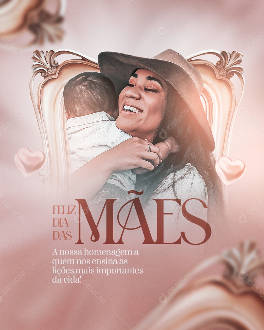 Feliz Dia Das Mães Para Todas As Mães Social Media PSD Editável