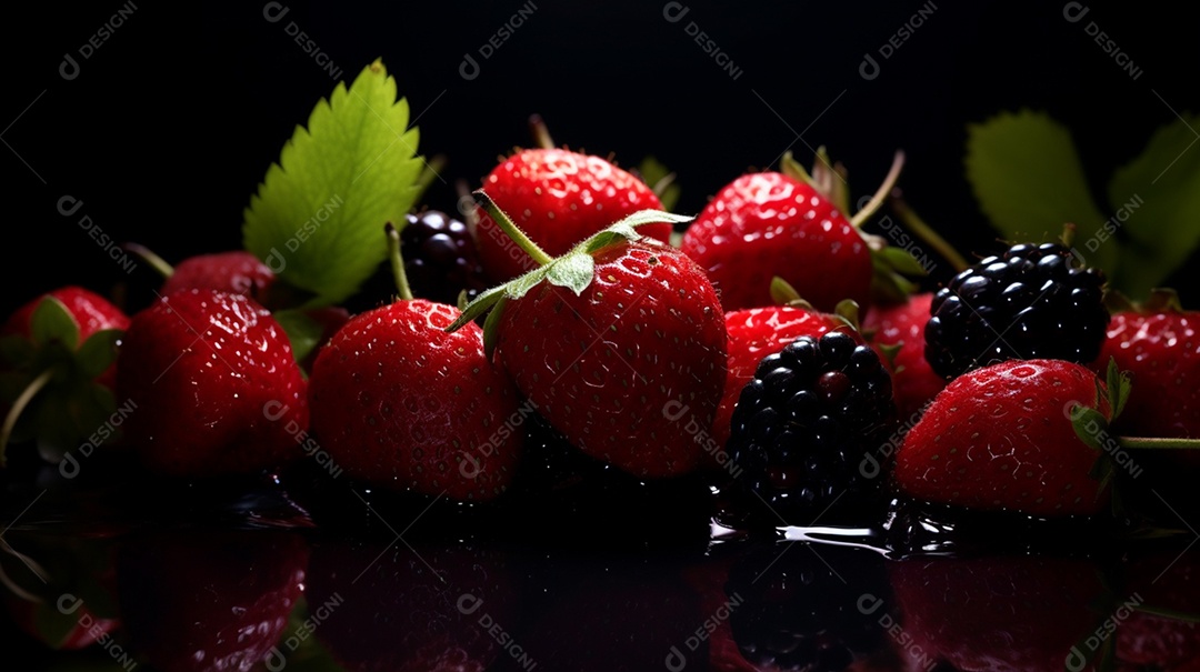 Frutas saudáveis e frescas sobre fundo isolado