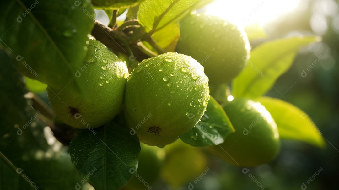 Frutas deliciosa sobre fundo isolado