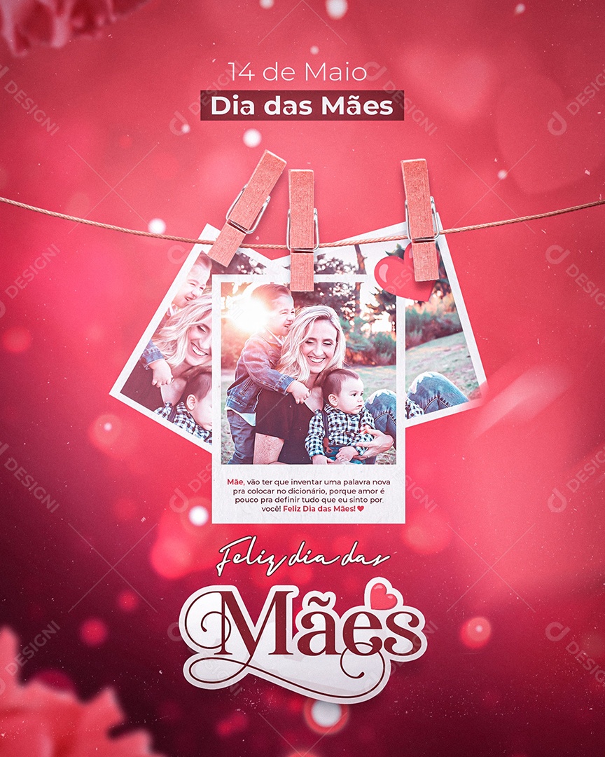 Social Media Feed Dia Das Mães 14 De Maio PSD Editavel