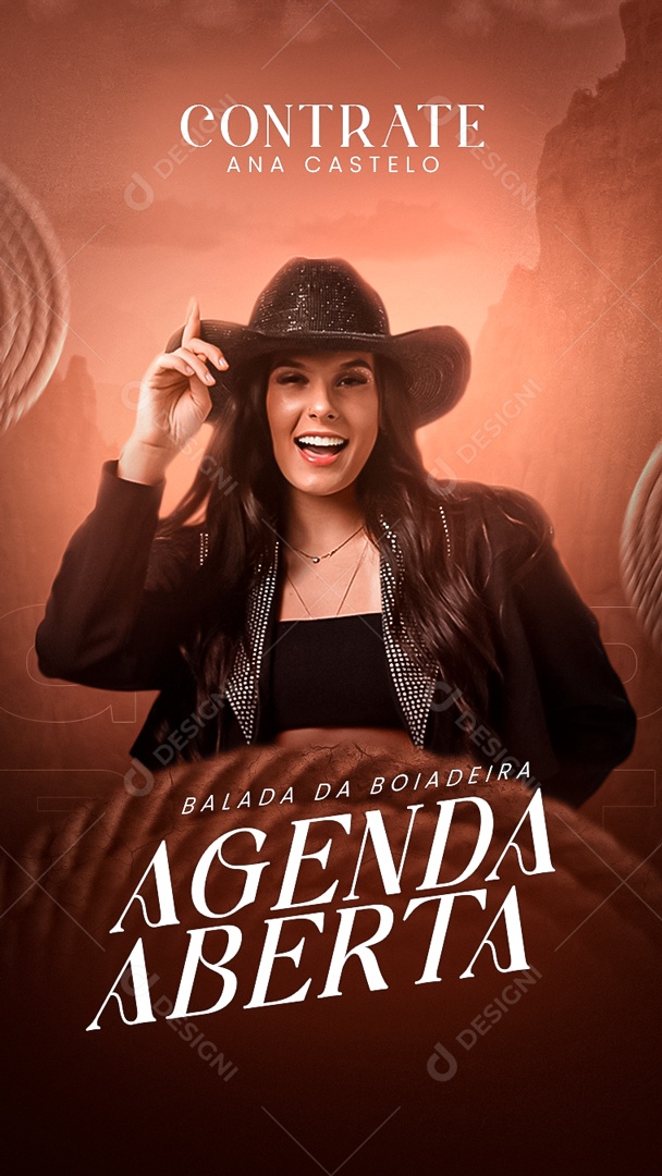 Story Balada da Boiadeira Agenda Aberta Social Media PSD Editável