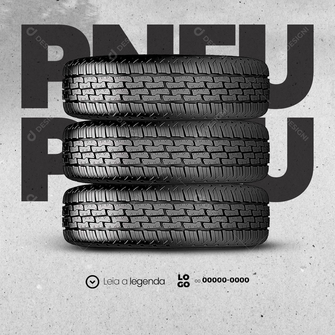 Loja de Pneus Social Media PSD Editável