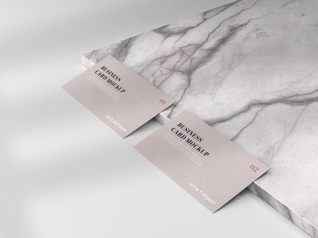 Modelo de Cartão de Visita Branco Verso Frente e Verso PSD