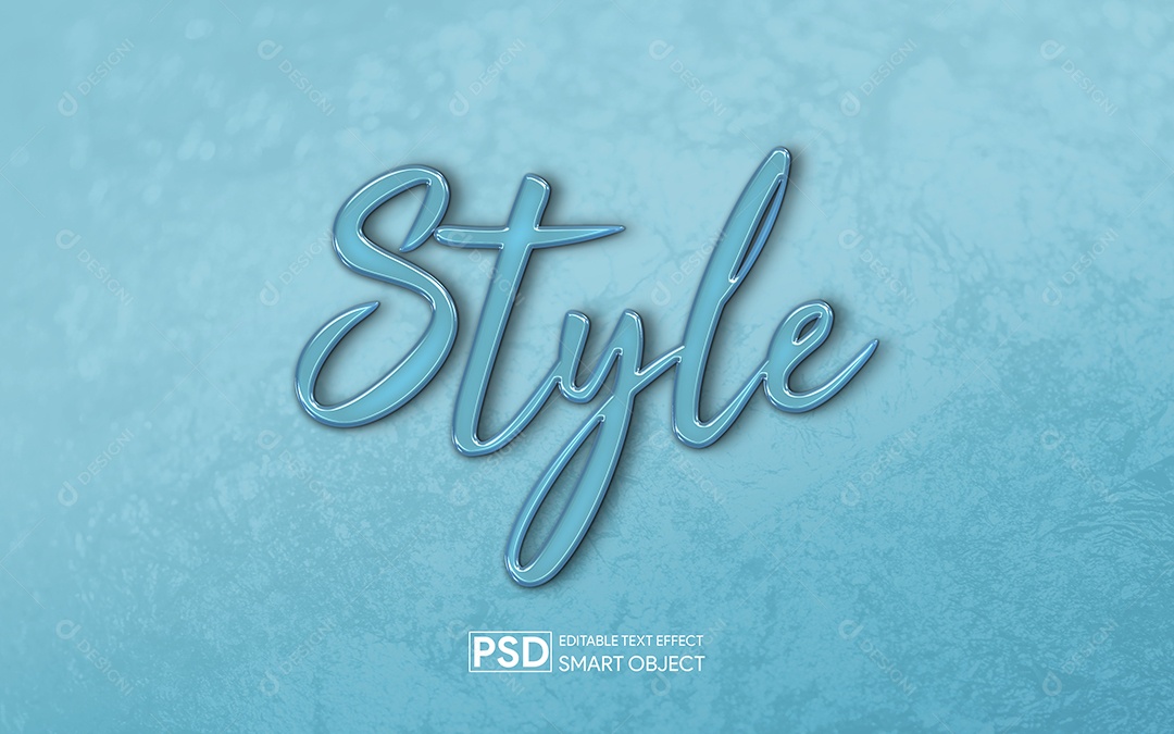 Editable 3D Style PSD Text Effect
