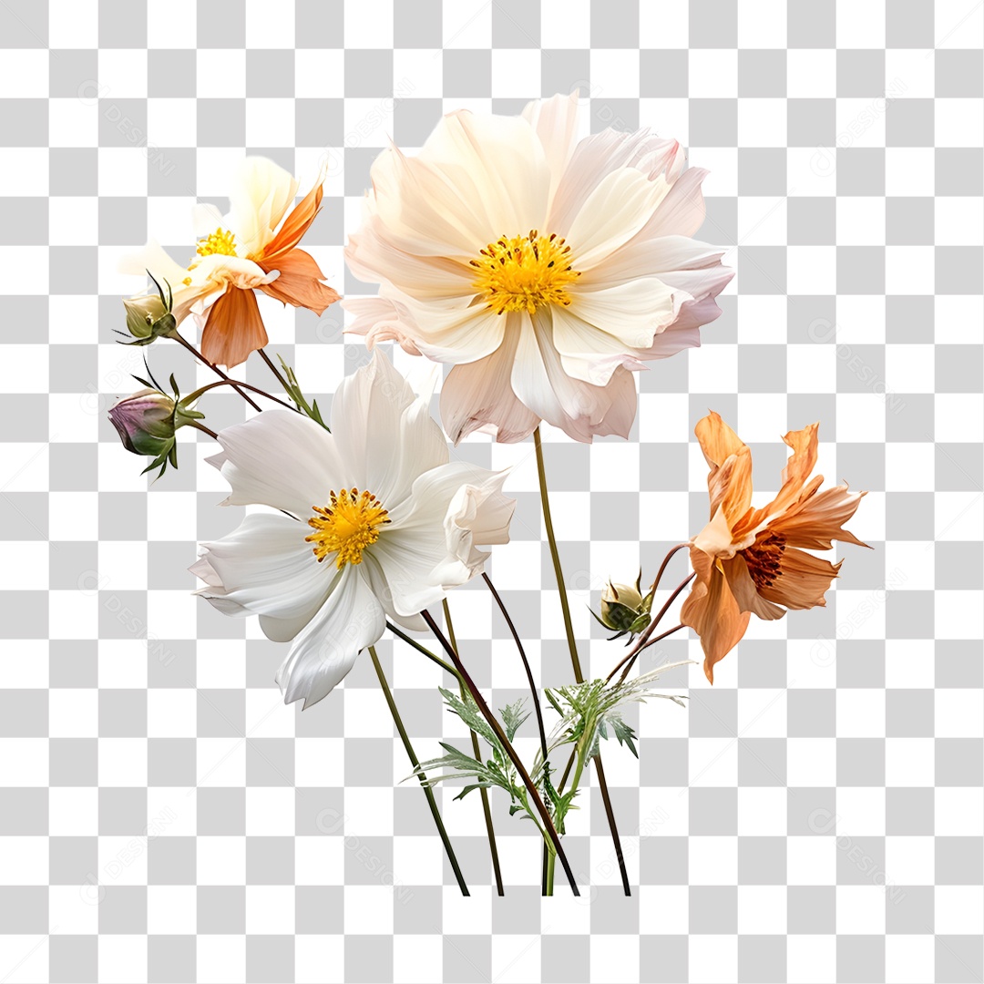 Lindas flores PNG Transparente
