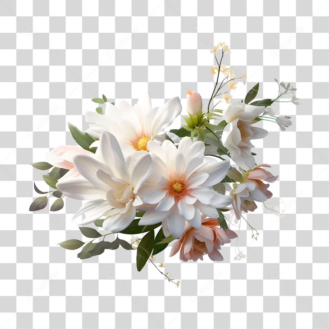 Lindas flores PNG Transparente