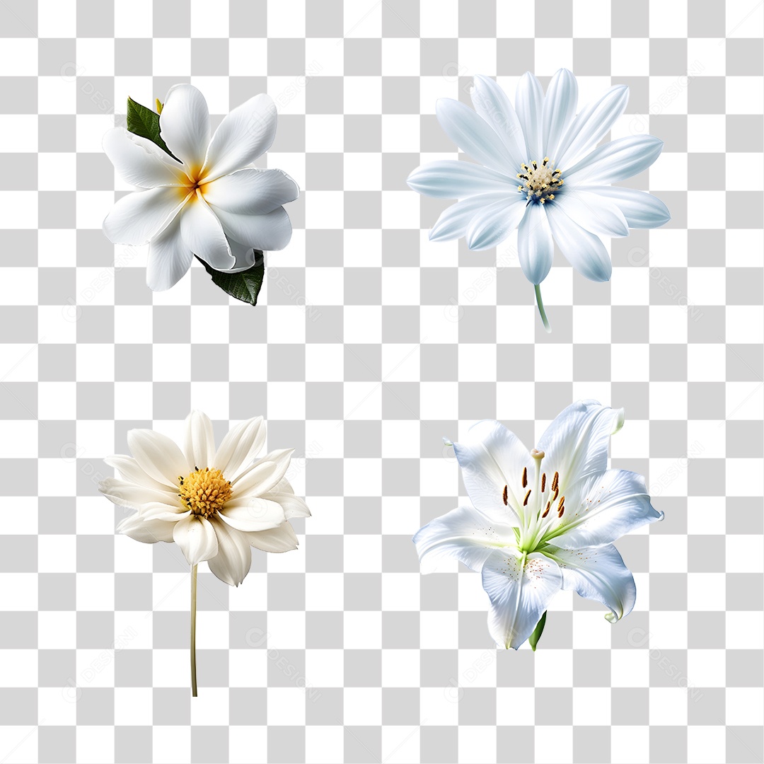 Lindas flores PNG Transparente