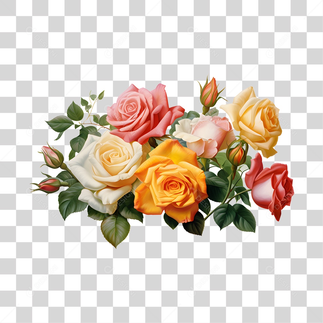 Lindas flores PNG Transparente