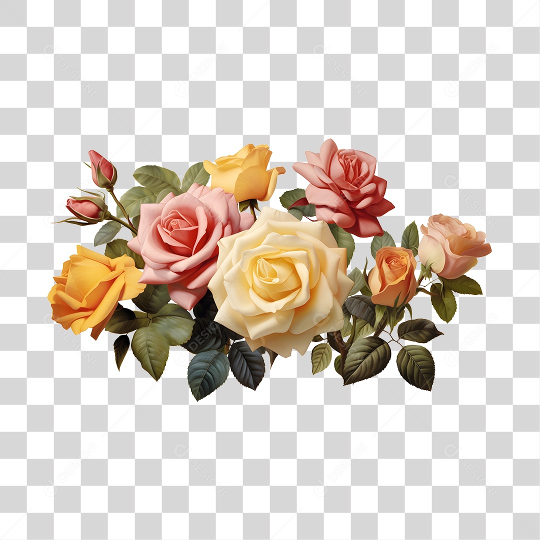 Lindas flores PNG Transparente