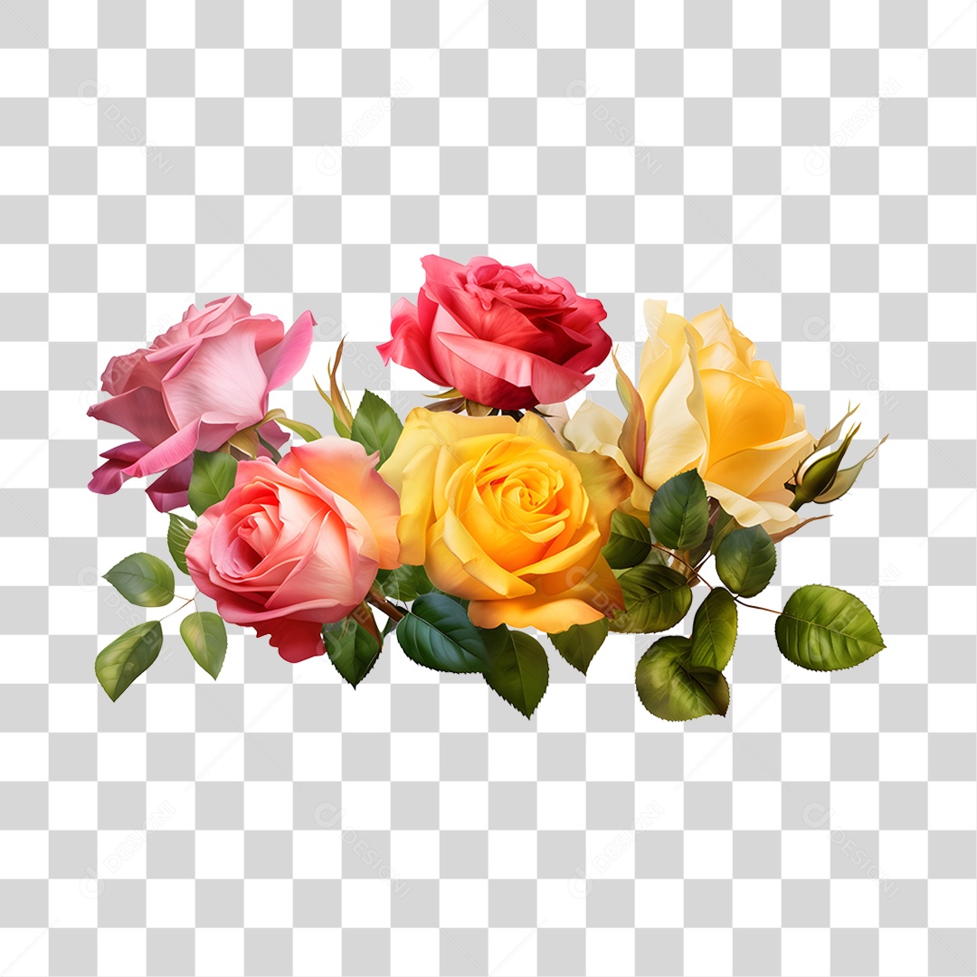 Lindas flores PNG Transparente