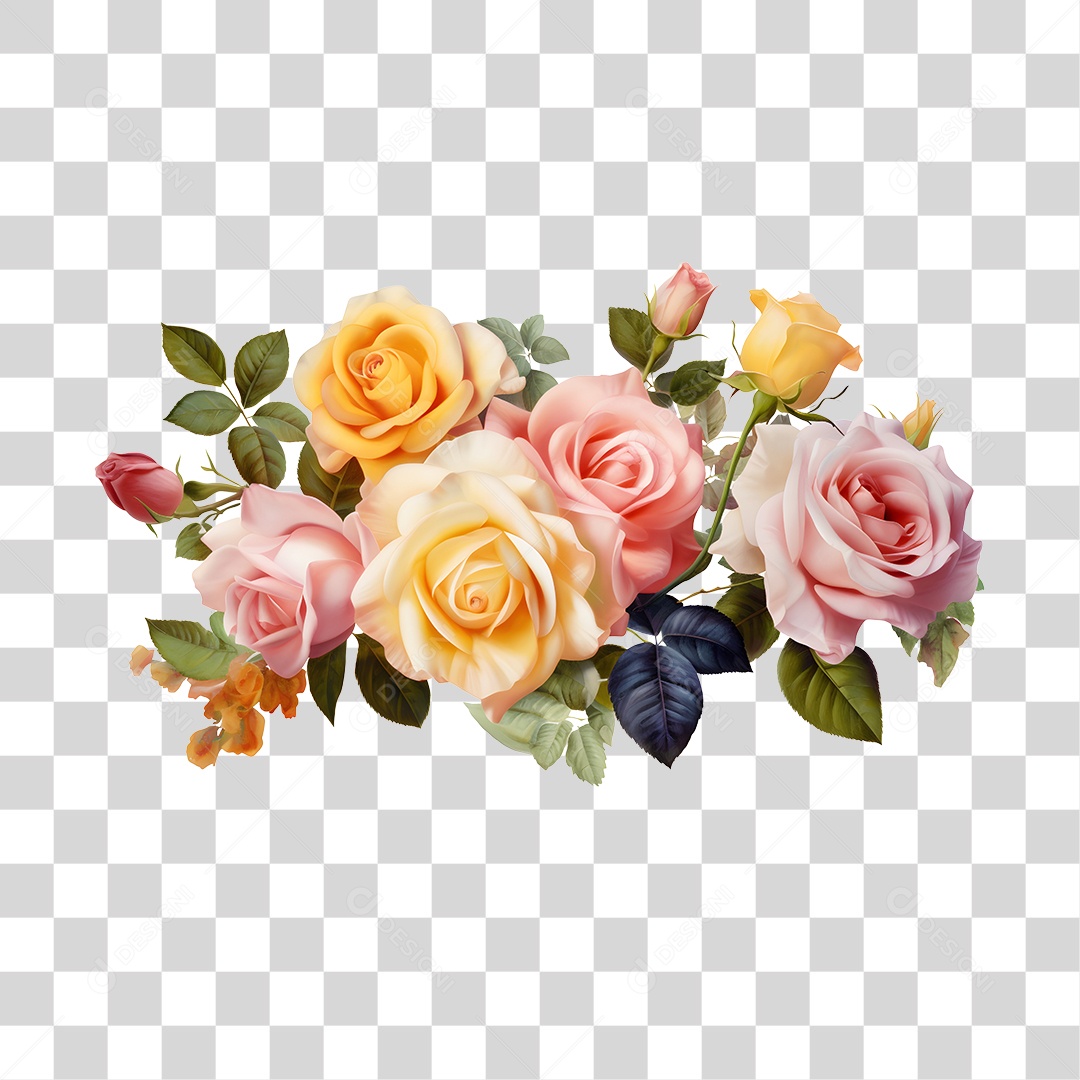Lindas flores PNG Transparente