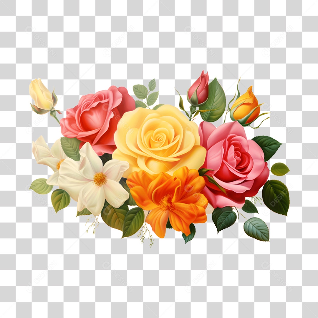 Lindas flores PNG Transparente