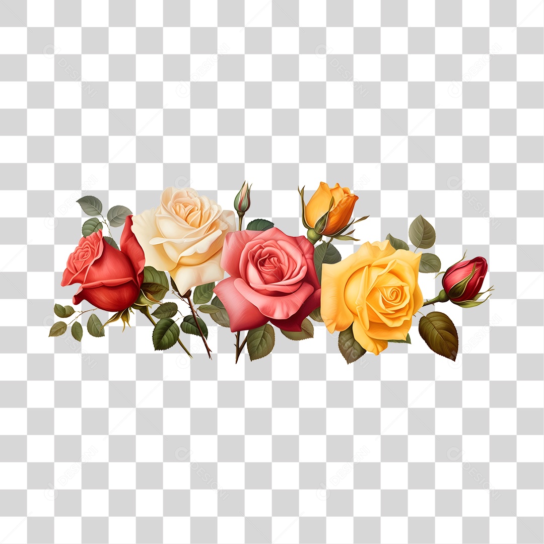 Lindas flores PNG Transparente