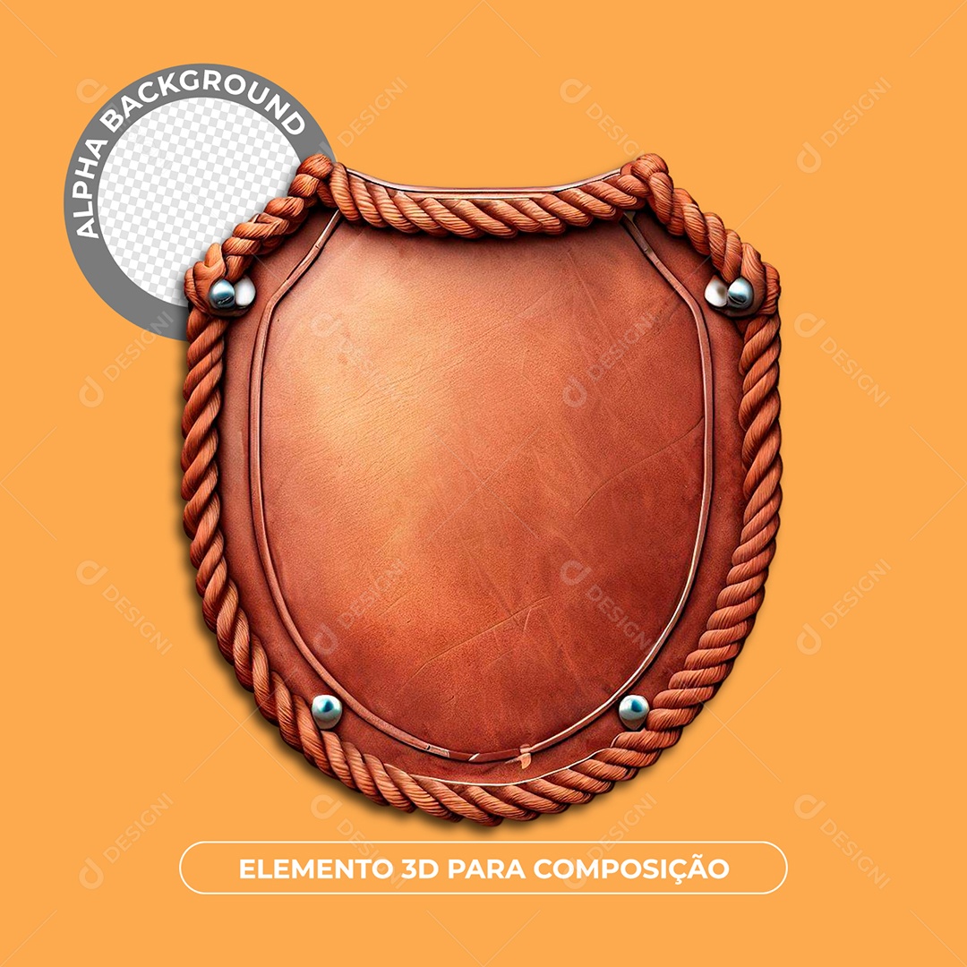 Painel 3D Elemento Para Composição PSD