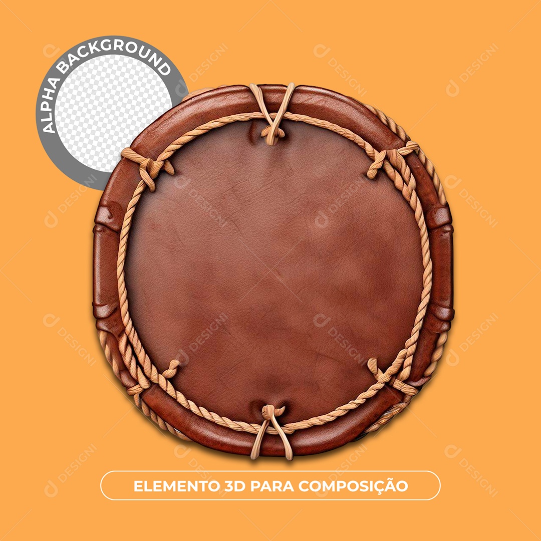 Painel 3D Elemento Para Composição PSD