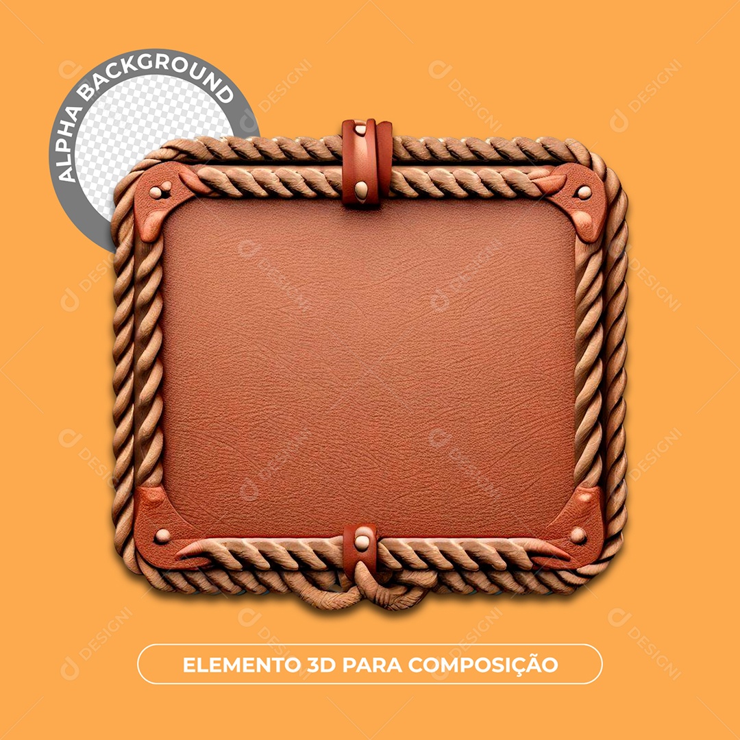 Painel 3D Elemento Para Composição PSD
