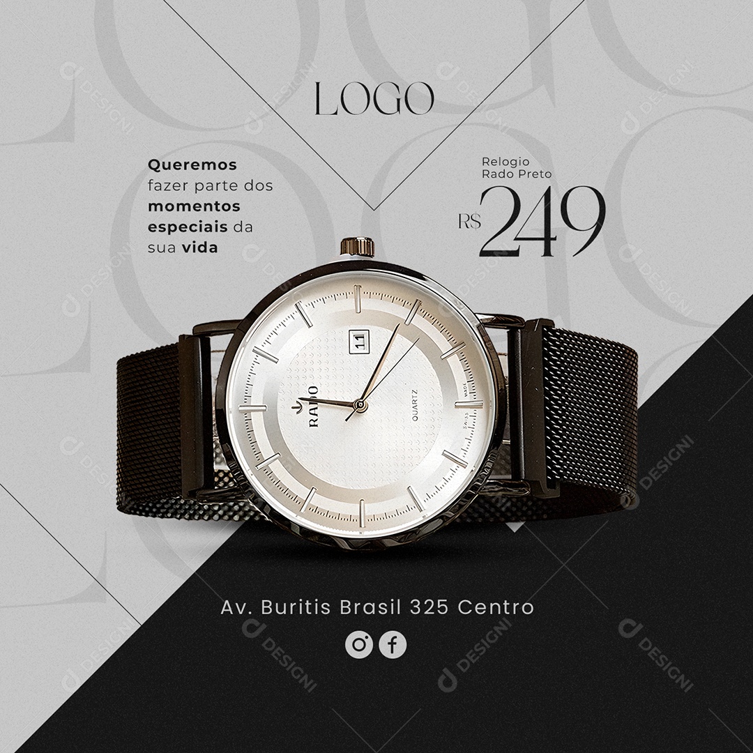 Queremos Fazer Parte Dos Momentos Especiais Da Sua Vida Joalheria Social Media PSD Editável