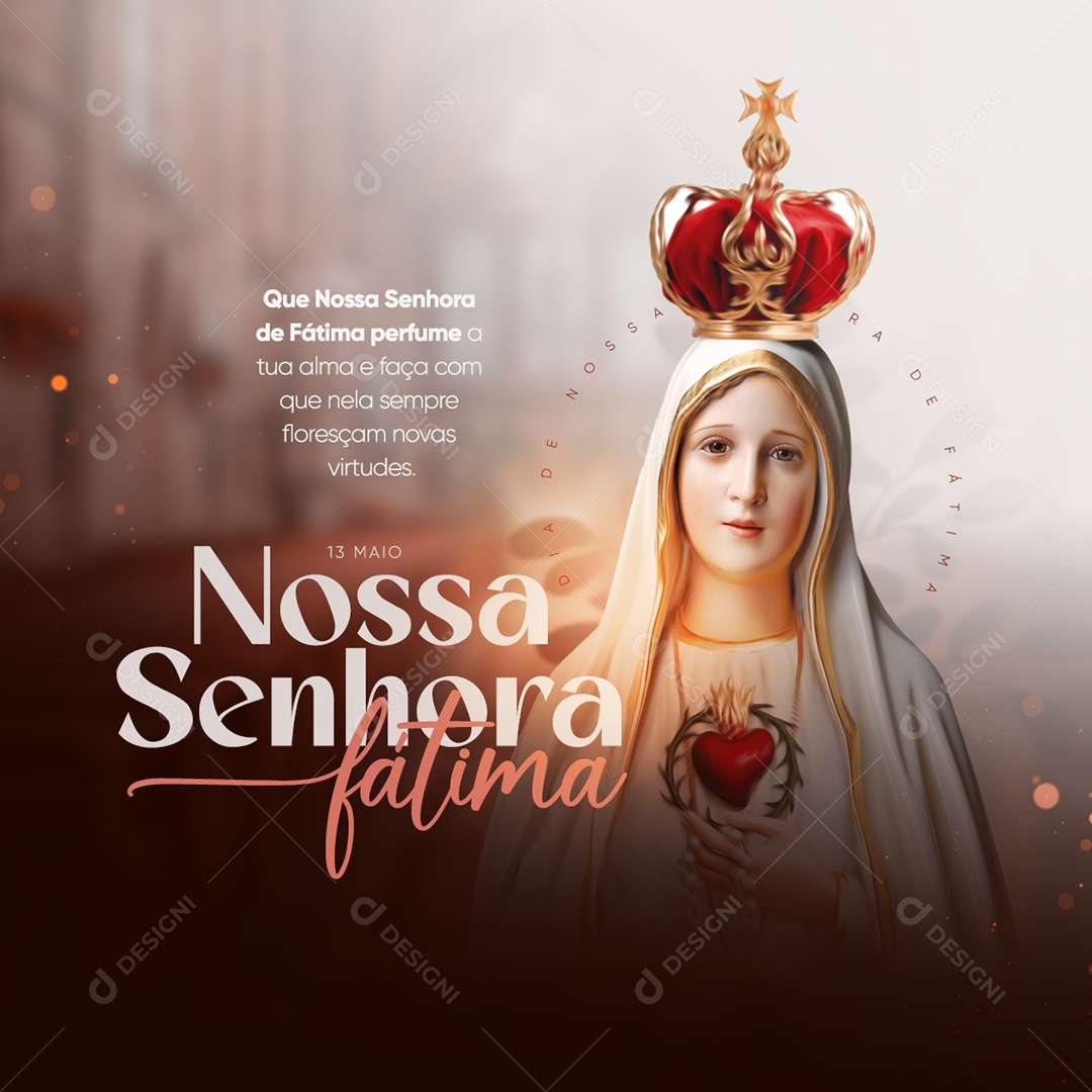 Social Media Feed Nossa Senhora De Fátima 13 De Maio PSD Editavel