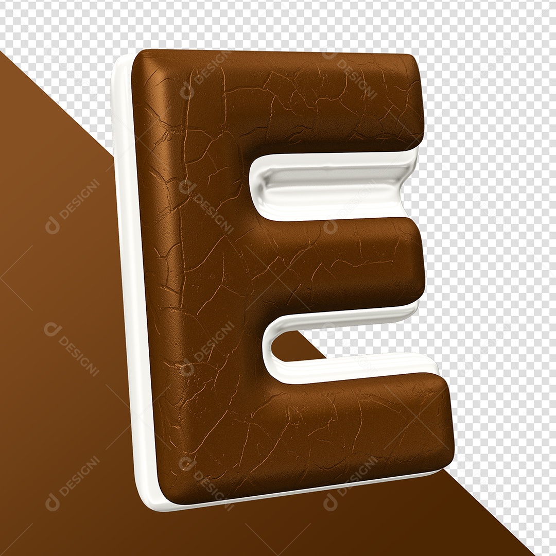 Letra Do Alfabeto E Elemento 3D Para Composição PSD