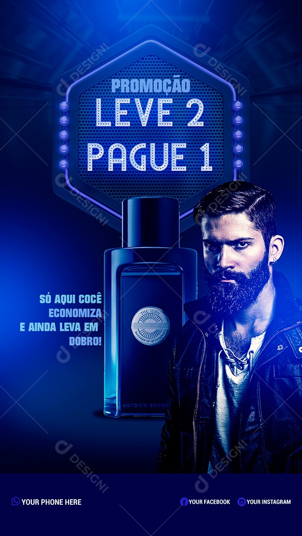 Story Promoção Pague 1 Leve 2 Social Media PSD Editável