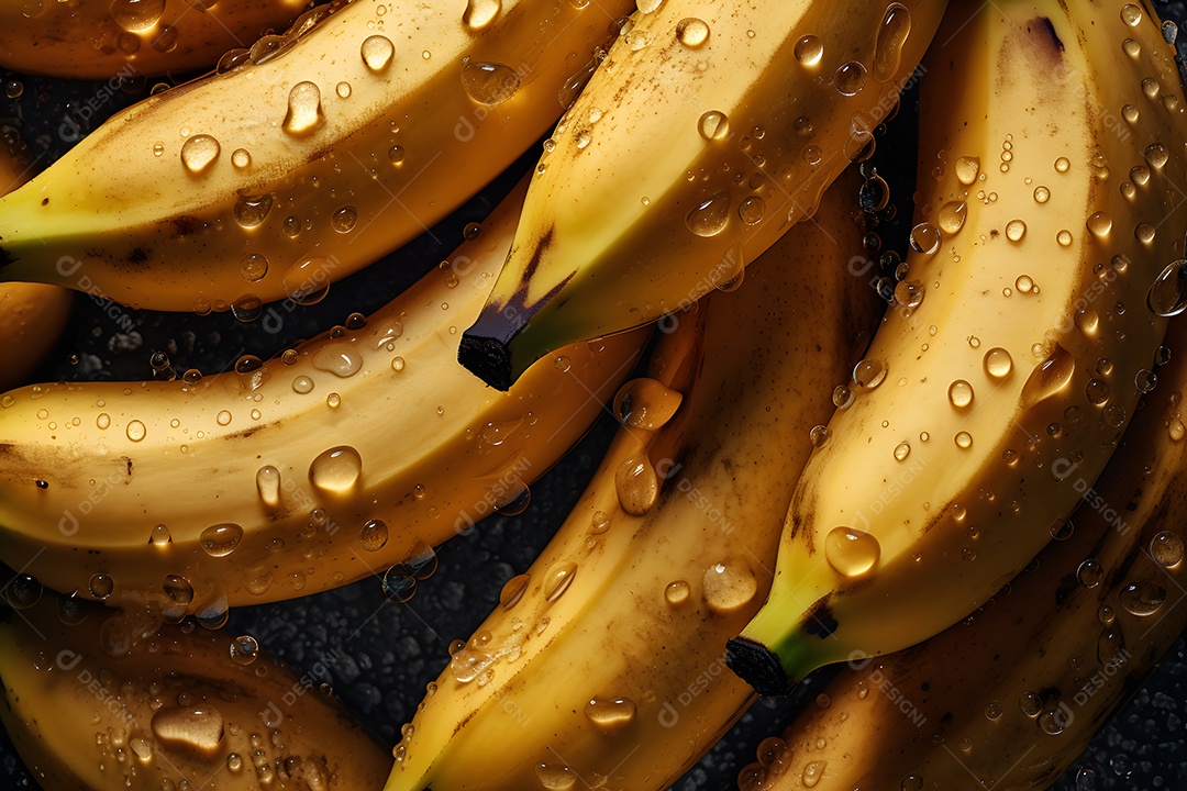 Bananas saborosas sobre fundo isolado