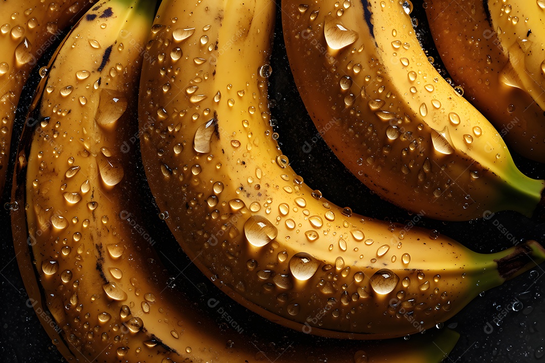 Bananas saborosas sobre fundo isolado