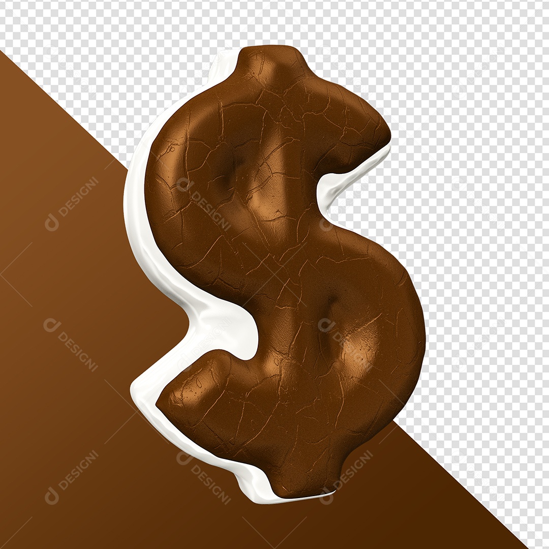 Sinais De Dinheiro Elemento 3D Para Composição PSD