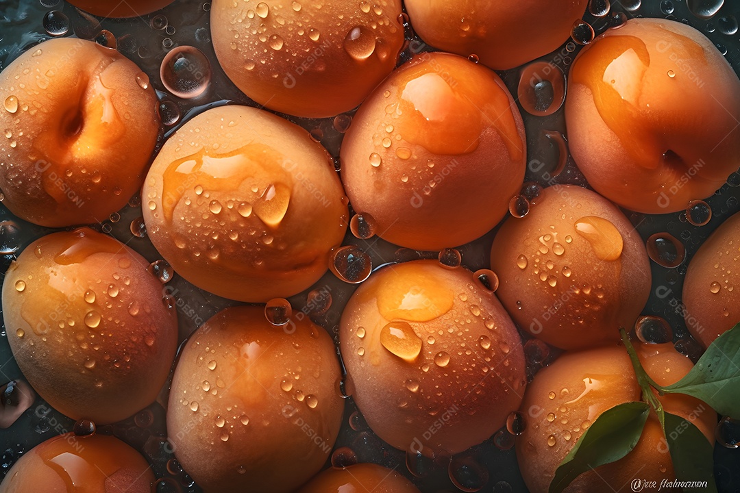 Damasco saborosas sobre fundo isolado