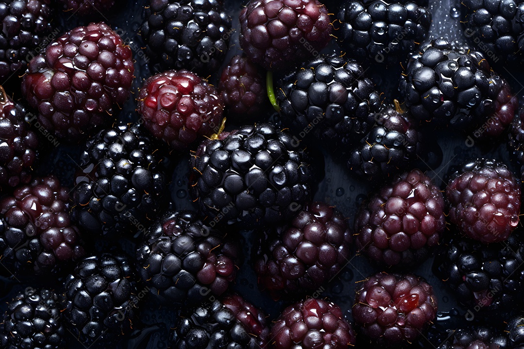 Amora saborosas sobre fundo isolado