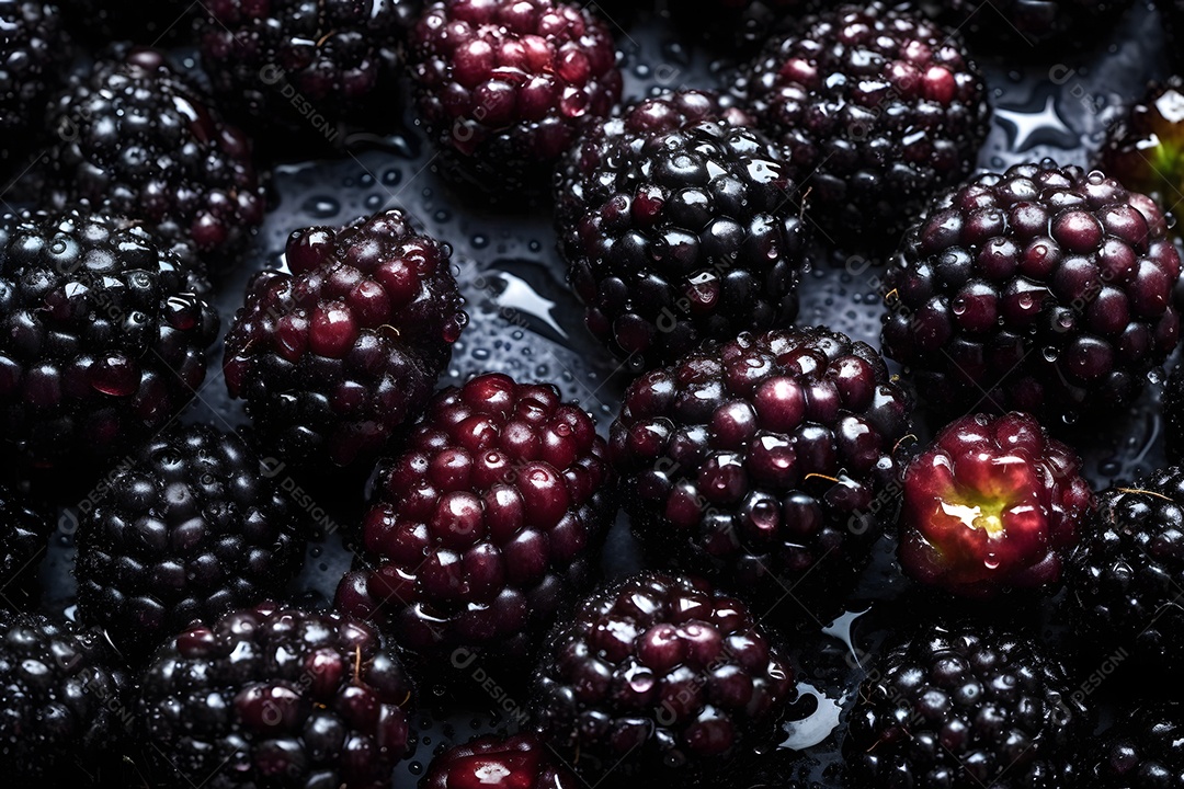 Amora saborosas sobre fundo isolado