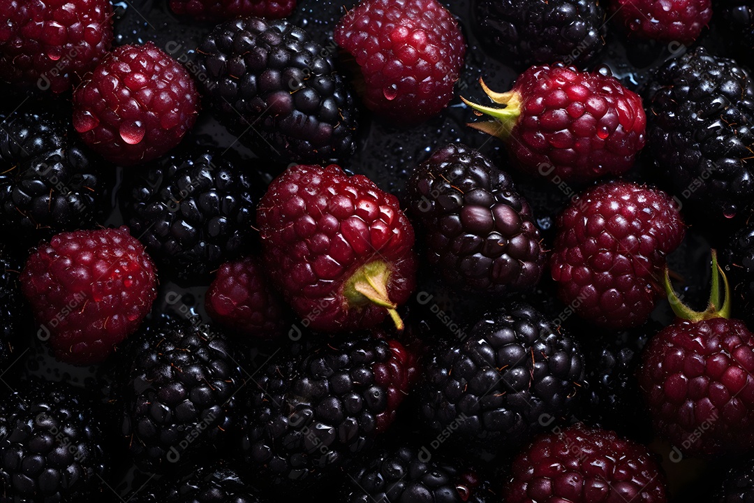 Amora saborosas sobre fundo isolado