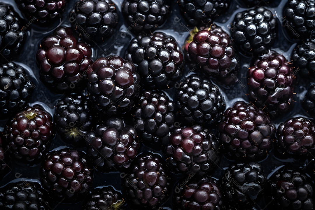 Amora saborosas sobre fundo isolado