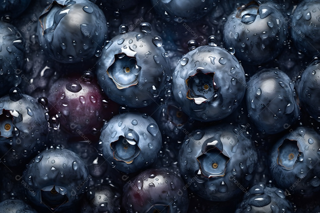 Mirtilo saborosas sobre fundo isolado