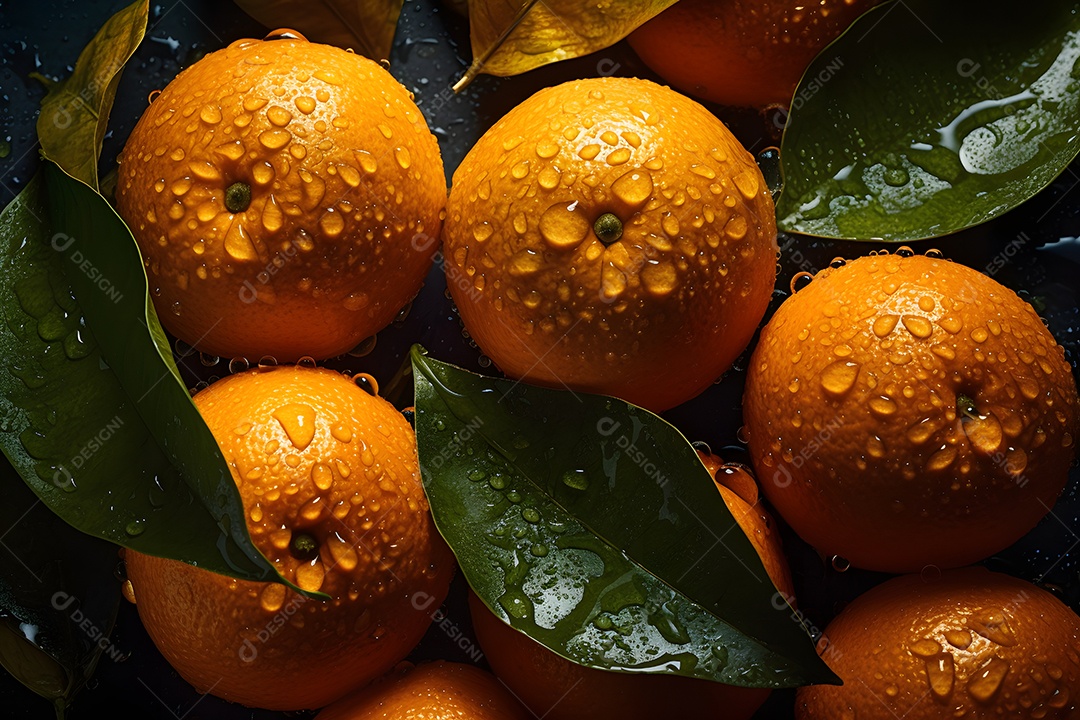 Laranjas saborosas sobre fundo isolado