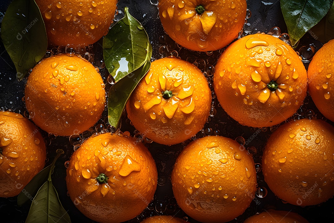 Laranjas saborosas sobre fundo isolado