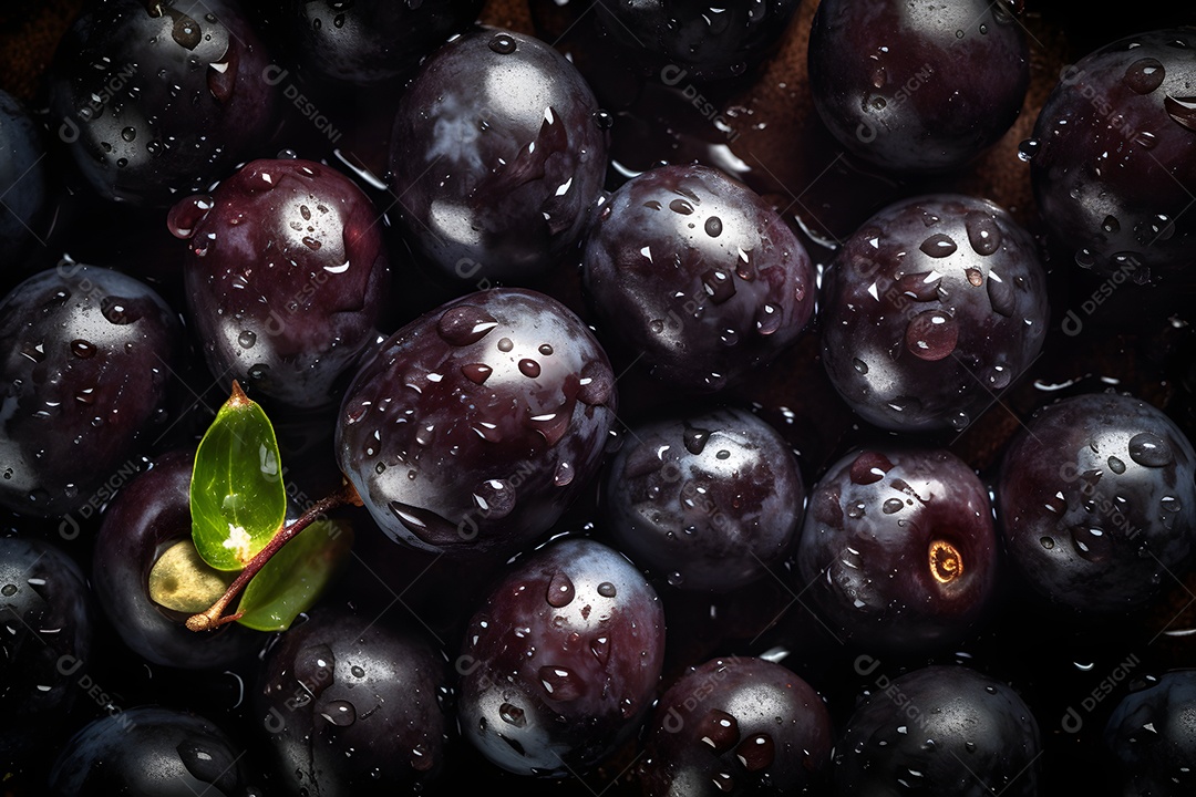 Ameixa saboroso sobre fundo isolado