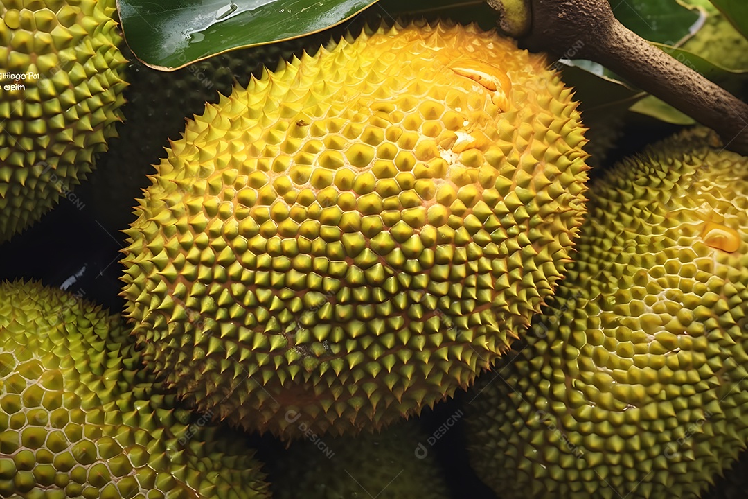 Jaca saboroso sobre fundo isolado