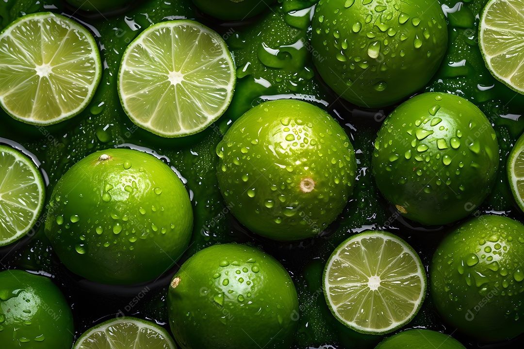 Limões saboroso sobre fundo isolado