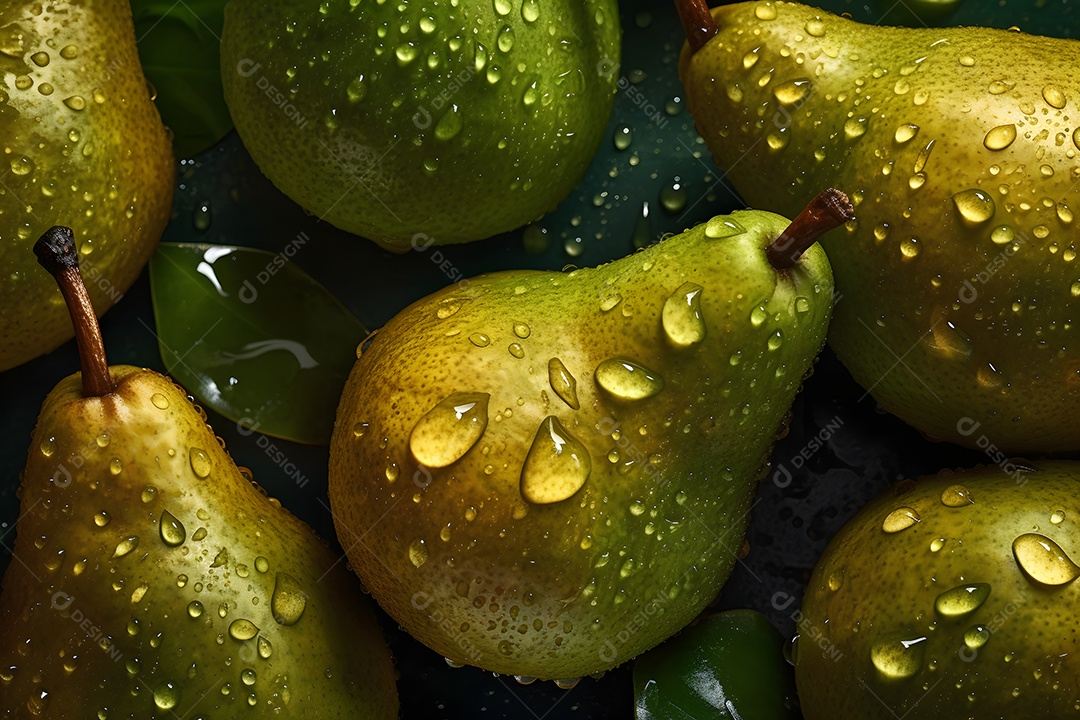 Pera sobre fundo isolado