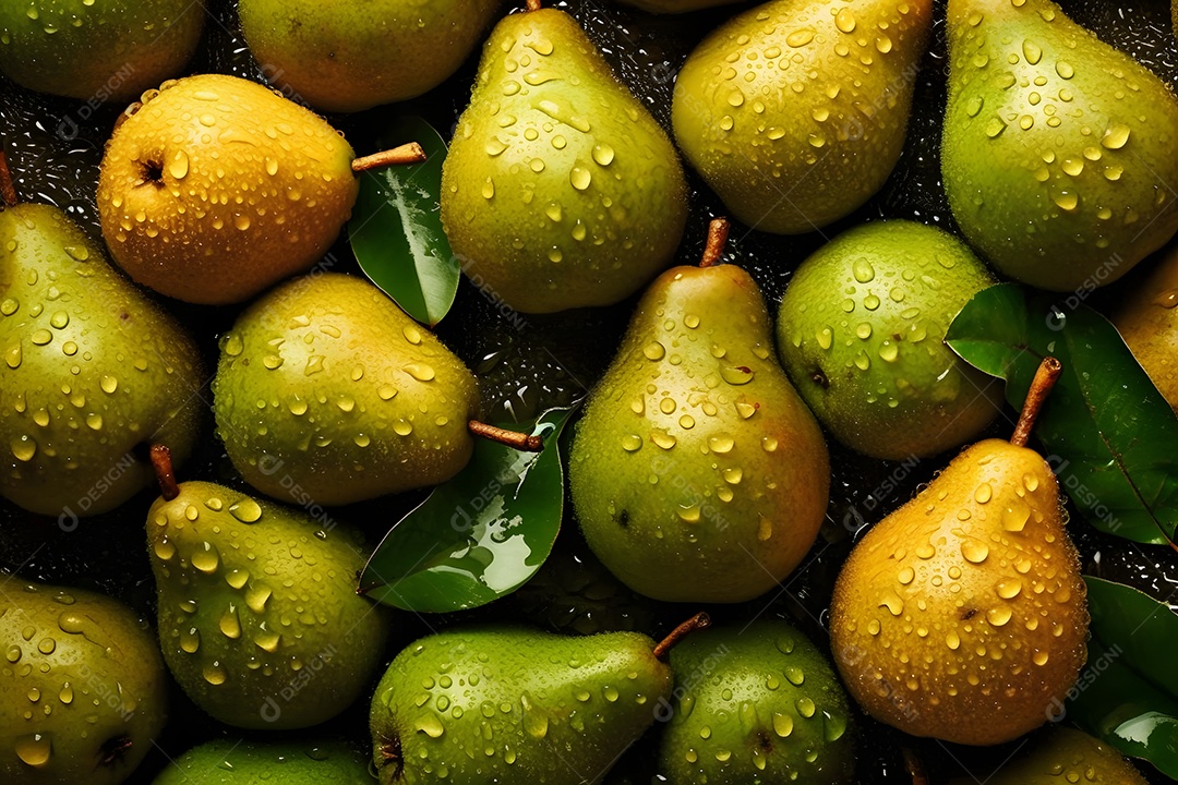 Pera sobre fundo isolado